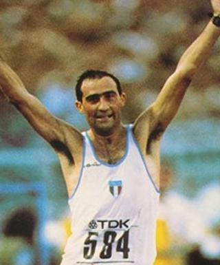 Maurizio Damilano, oro mondiale della 20km a Roma 1987