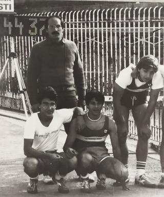 Fratellanza 1983: 4x100 con Lai, Bonacini, Romano e Botti, all'Arena di Milano