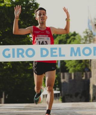 L'arrivo di Majdoubi nel Giro del Monte a San Marino