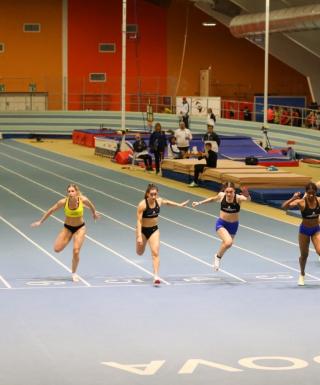 La finale 1 dei 60 metri donne a Padova