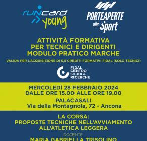 Run Card Young e Porte Aperte: Ancona 28 febbraio