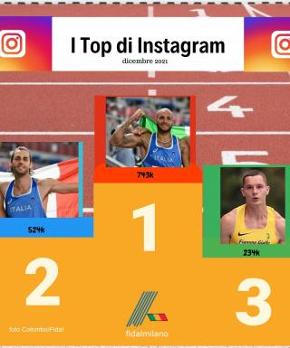 Il podio Instagram degli atleti azzurri