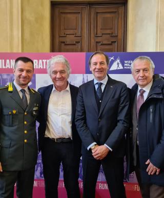 da sx: Ivano Brugnetti, Antonio La Torre, Stefano Mei, Gianfranco Lucchi