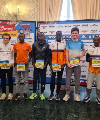 I top runner uomini presenti a Palazzo Cusani
