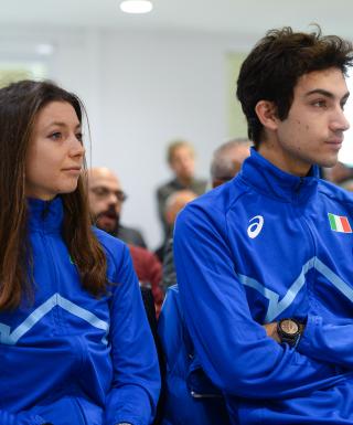 Gli azzurri Anna Arnaudo e Pietro Arese (foto Benedetto)