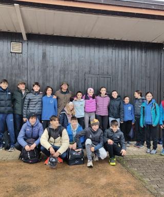 Il gruppo dei cadetti in raduno a Valdengo