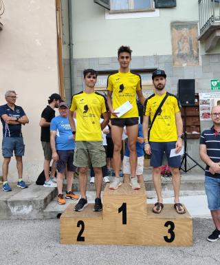Tripletta della Pod. Valle Varaita sul podio maschile della Strapaesana, prova di CorriPiemonte
