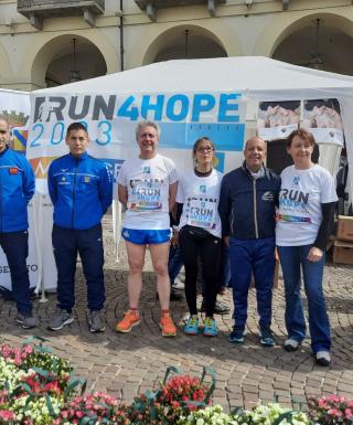 La chiusura della Run4Hope domenica 14 maggio in Piazza Vittorio (foto FIDAL Torino)