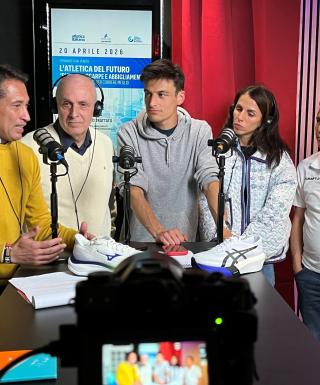 Ferraris, Bragagna, Riva, Lonedo e Pertile nel podcast (clicca per ingrandire)