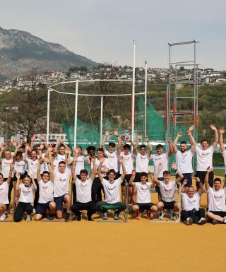 Il gruppo di atleti trentini nella foto di Giuseppe Facchini