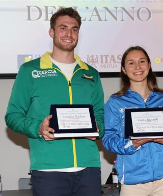 Lorenzo Naidon e Giulia Riccardi, atleti dell'anno 2022 - Foto di Giuseppe Facchini
