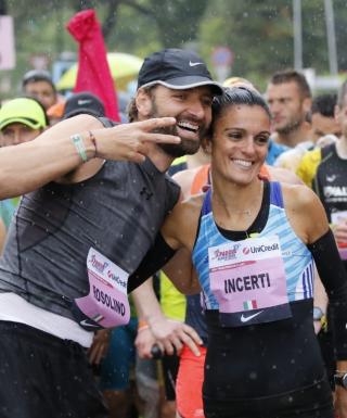 Incerti, a destra, con Rosolino a Padova nel 2019 (foto Bertolini/organizzatori)