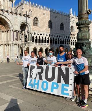 Run4Hope in piazza San Marco a Venezia