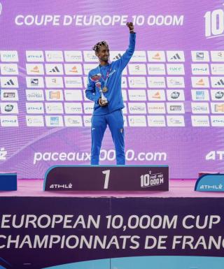 La recente vittoria di Yeman Crippa in Coppa Europa dei 10.000 (foto European Athletics)