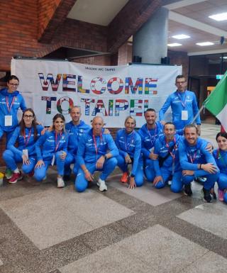 La squadra azzurra a Taipei