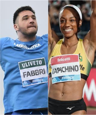 Leonardo Fabbri e Larissa Iapichino (foto Grana/FIDAL)