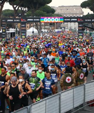 La partenza della Run Rome The Marathon 2022