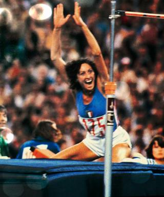 Sara Simeoni campionessa olimpica a Mosca '80 (archivio FIDAL)