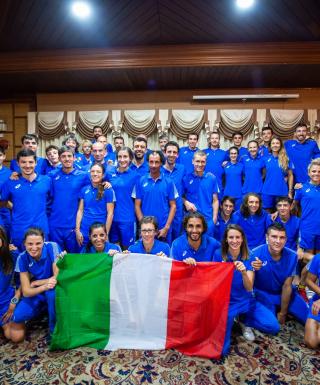 La squadra italiana a Chiang Mai (foto Gulberti/FIDAL - clicca per ingrandire)