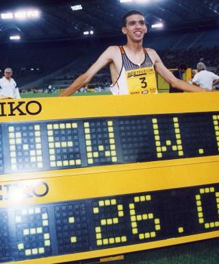 1998: il record del mondo dei 1500 di El Guerrouj (archivio FIDAL)