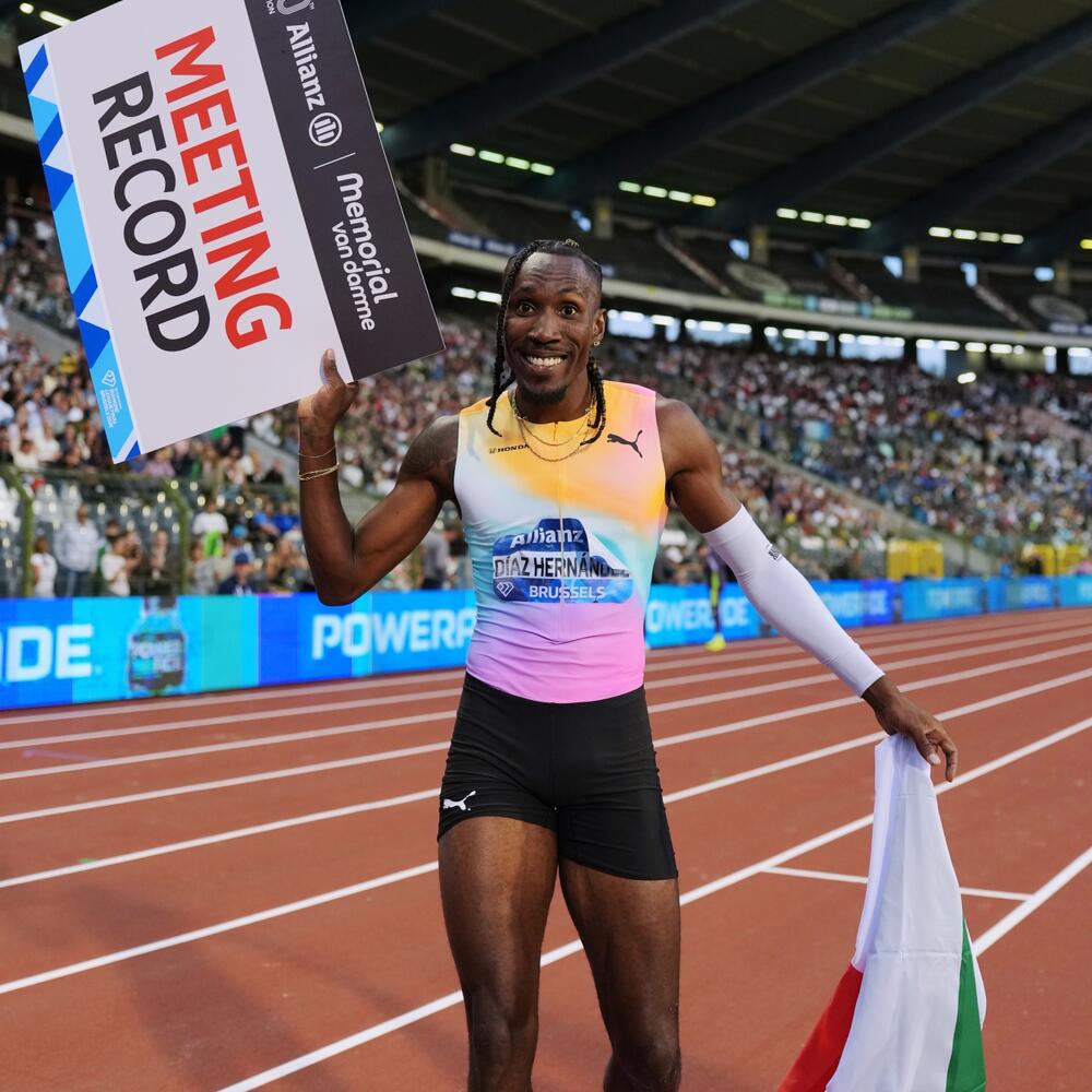 Atleta italiano vince in finale Diamond League a Bruxelles, con record del meeting