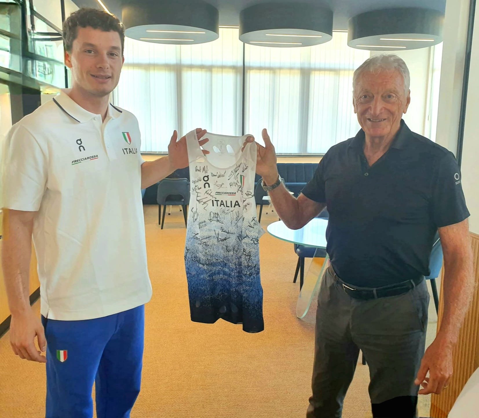 Azzurri, incontro con il presidente CONI Buonfiglio