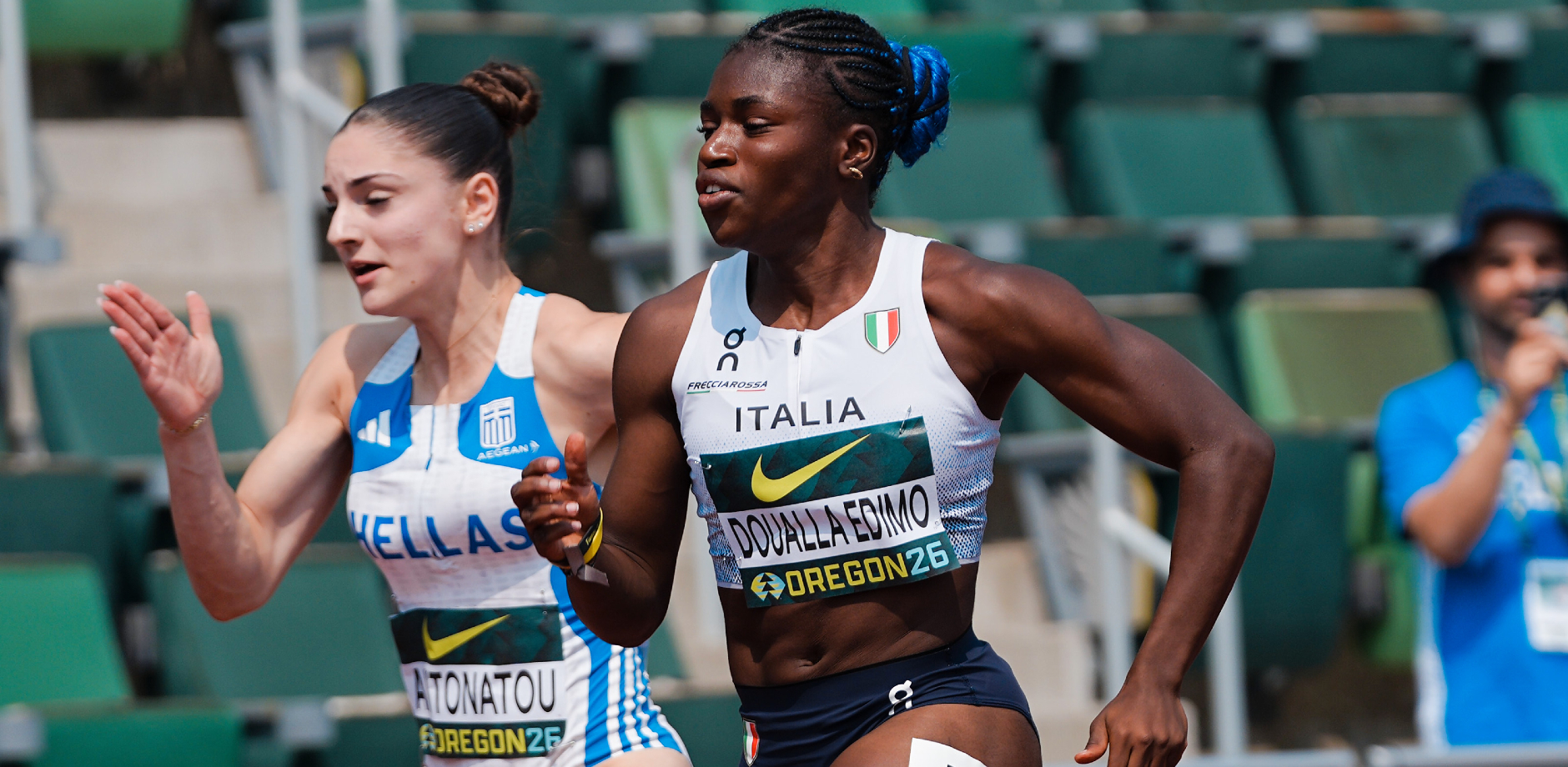 Eugene: Doualla in semifinale con 11.35
