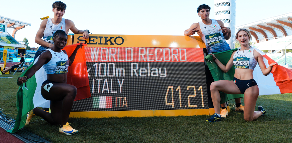 U20: campioni del mondo 4x100 mista!