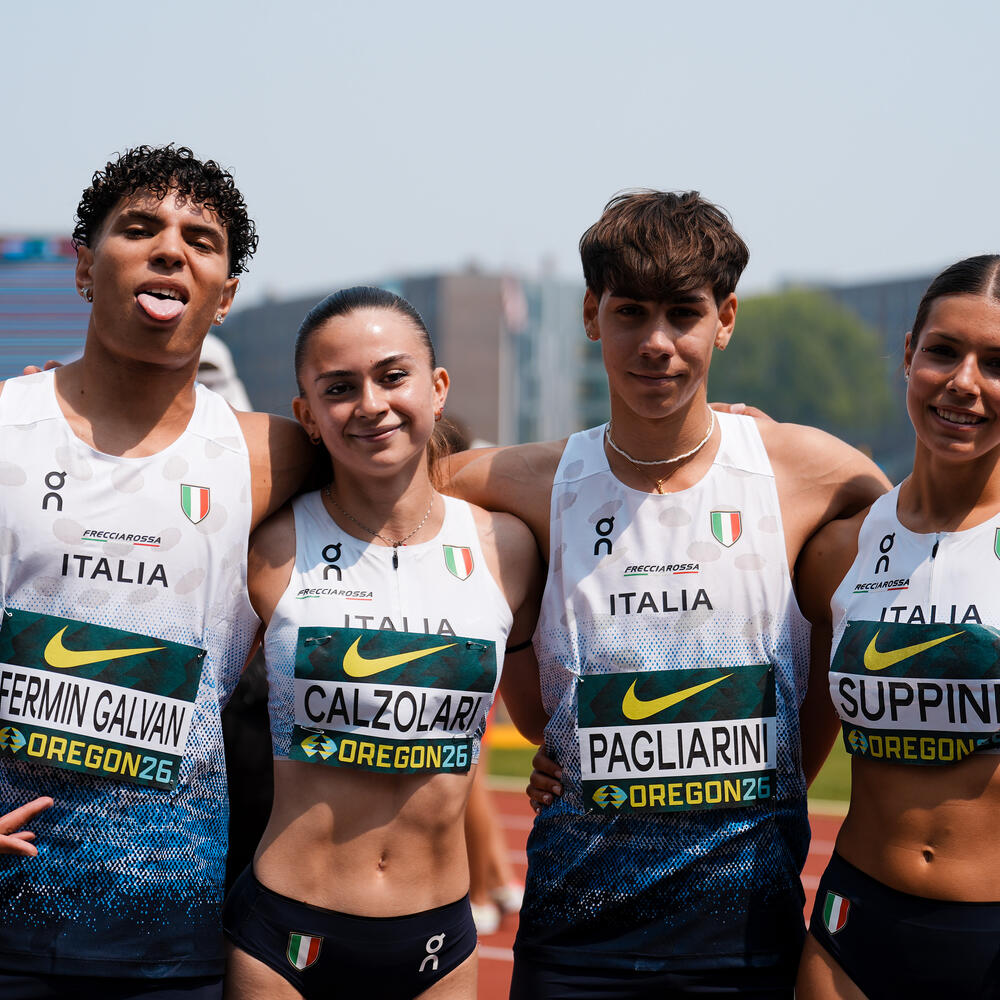 Azzurri in finale ai Mondiali U20, 4x100 mista e Crotti in volo, atletica leggera