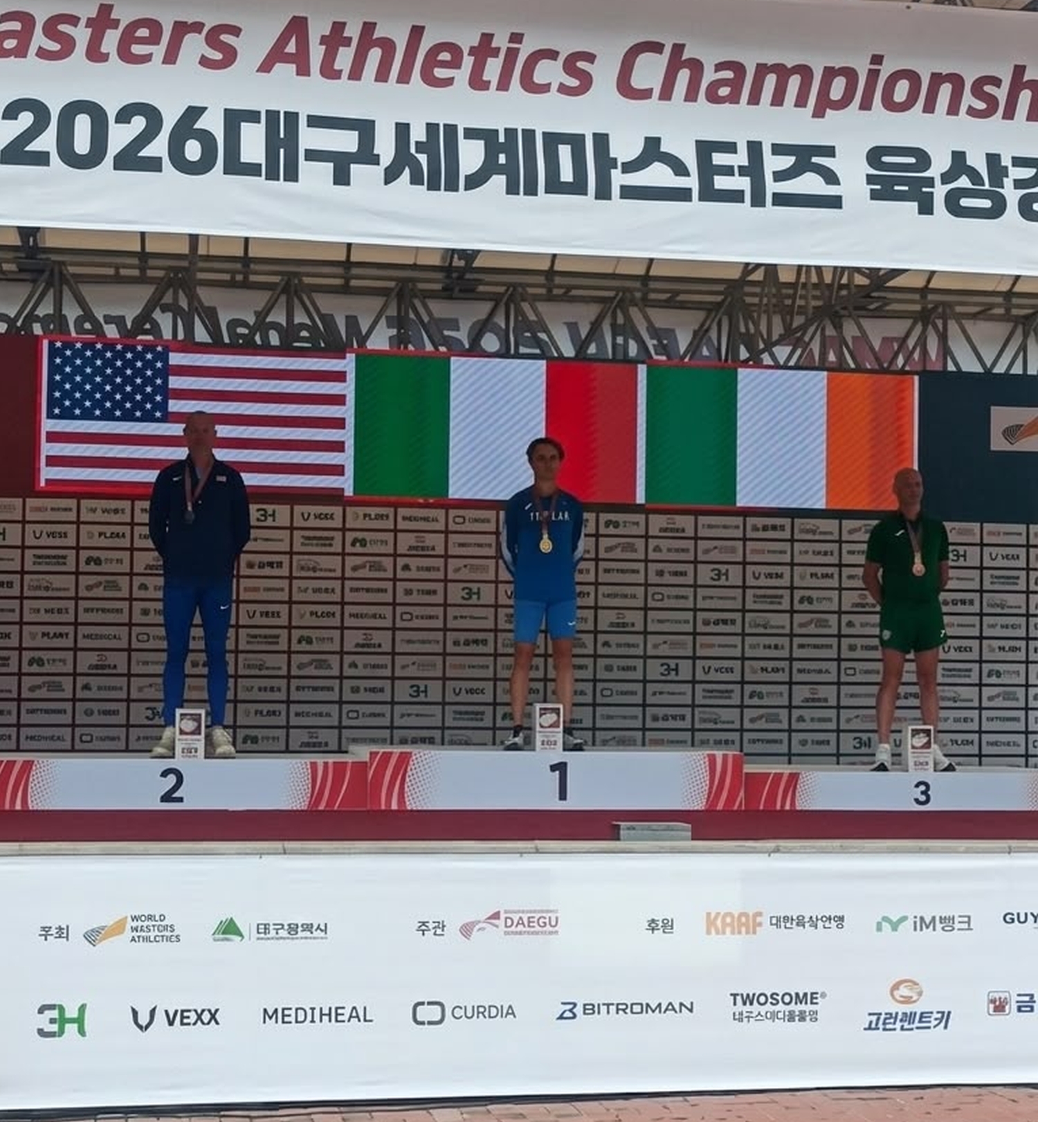 Mondiali master: prime medaglie a Daegu