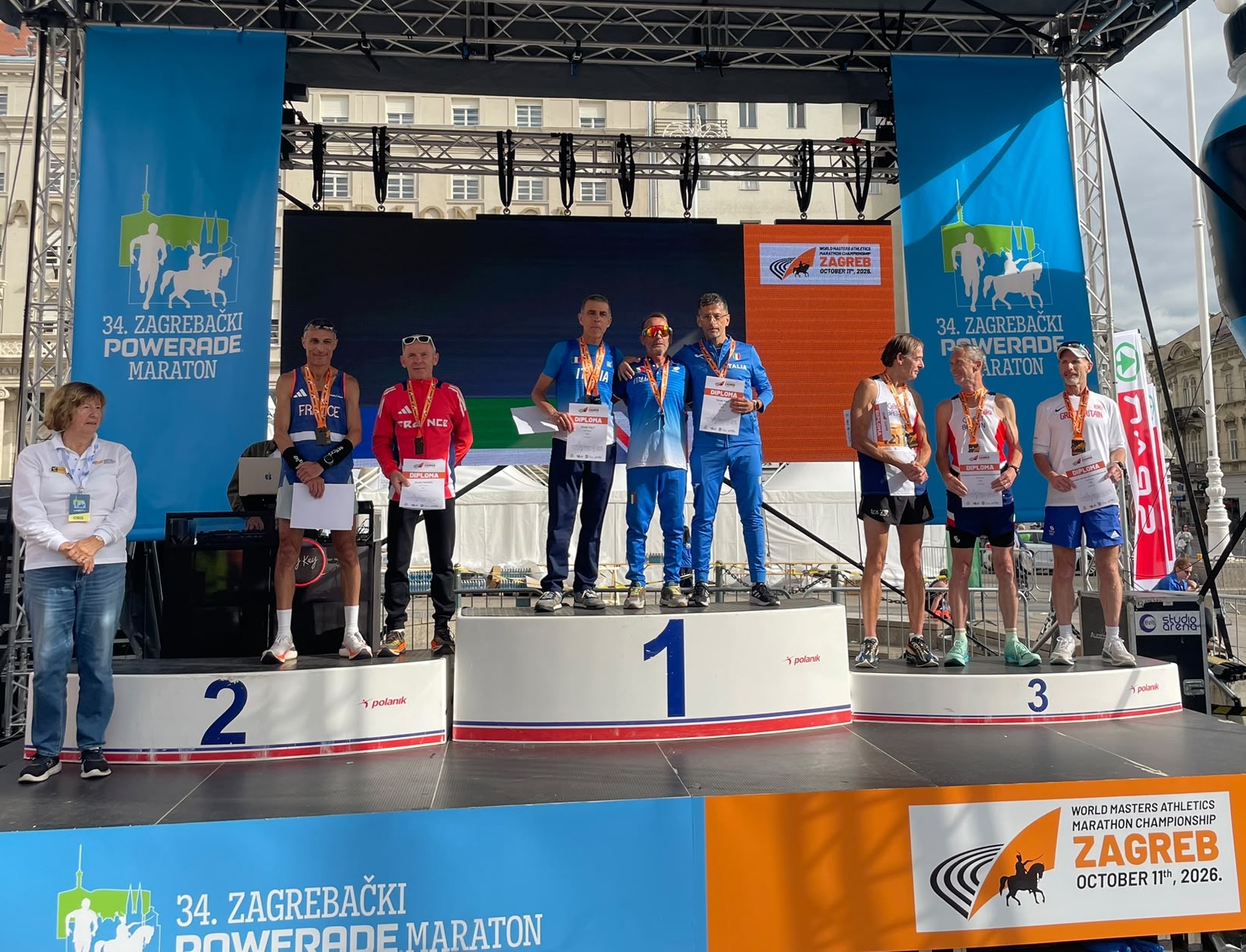 Master: 5 medaglie ai Mondiali di maratona